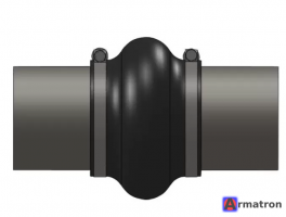 Компенсатор резиновый хомутовый КРХ 125х6.180 Werkeflex