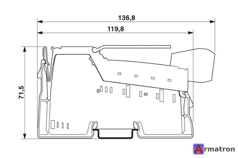 Температурный модуль IB IL TEMP 4/8 RTD-PAC 2863915 Phoenix Contact