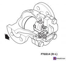 Конденсатоотводчик фланцевый FTGS14-4,5 Dn20 Pn16 R-L Spirax Sarco