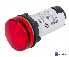 Моноблочная сигнальная лампа XB7-EV04MP пластик красный Ø22 встроенный светодиод, 230…240 V AC  Schneider Electric