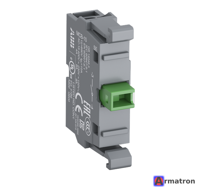 Контактный блок. Контактный блок ABB MCB-10b.