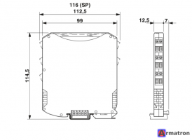 Усилитель с развязкой питания/развязкой по входу MACX MCR-EX-SL-RPSSI-I-SP 2924016 Phoenix Contact