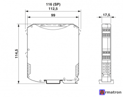 Разделительный усилитель MACX MCR-EX-SL-2NAM-R-UP 2865984 Phoenix Contact